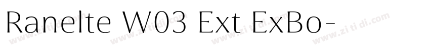 Ranelte W03 Ext ExBo字体转换